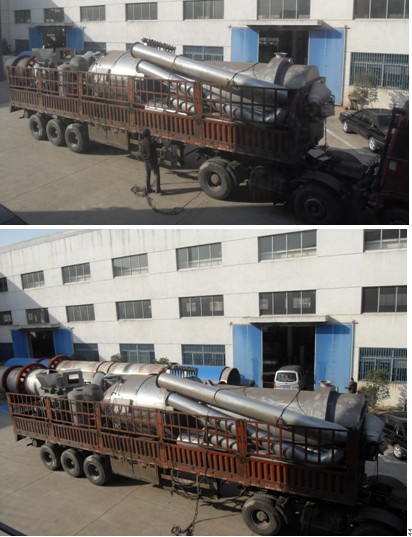 閃蒸干燥機(jī)配套燃油熱風(fēng)爐發(fā)貨現(xiàn)場